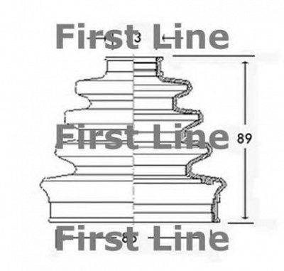 FIRST LINE fcb2286 -  Пыльник, приводной вал